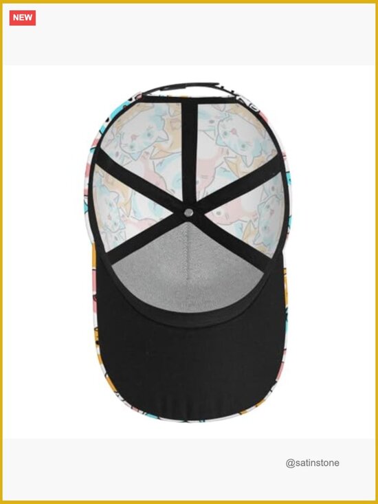 Cute Cat Baseball Cap Adjustable Snapback Animal Sun Hat